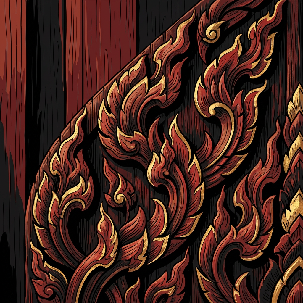 Teak — Thai traditional color in context