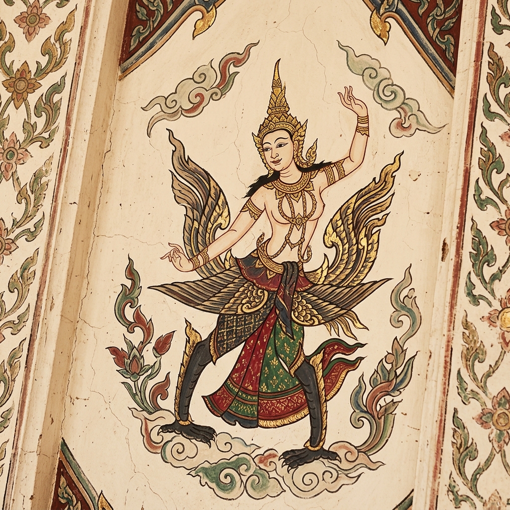 Kinnari Thai ornamental motif