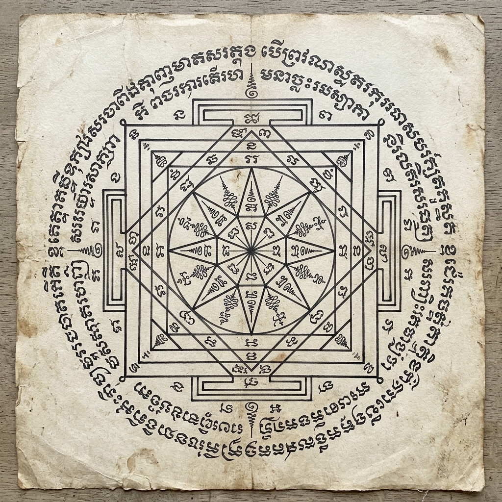 Yantra (Sak Yant) Thai ornamental motif